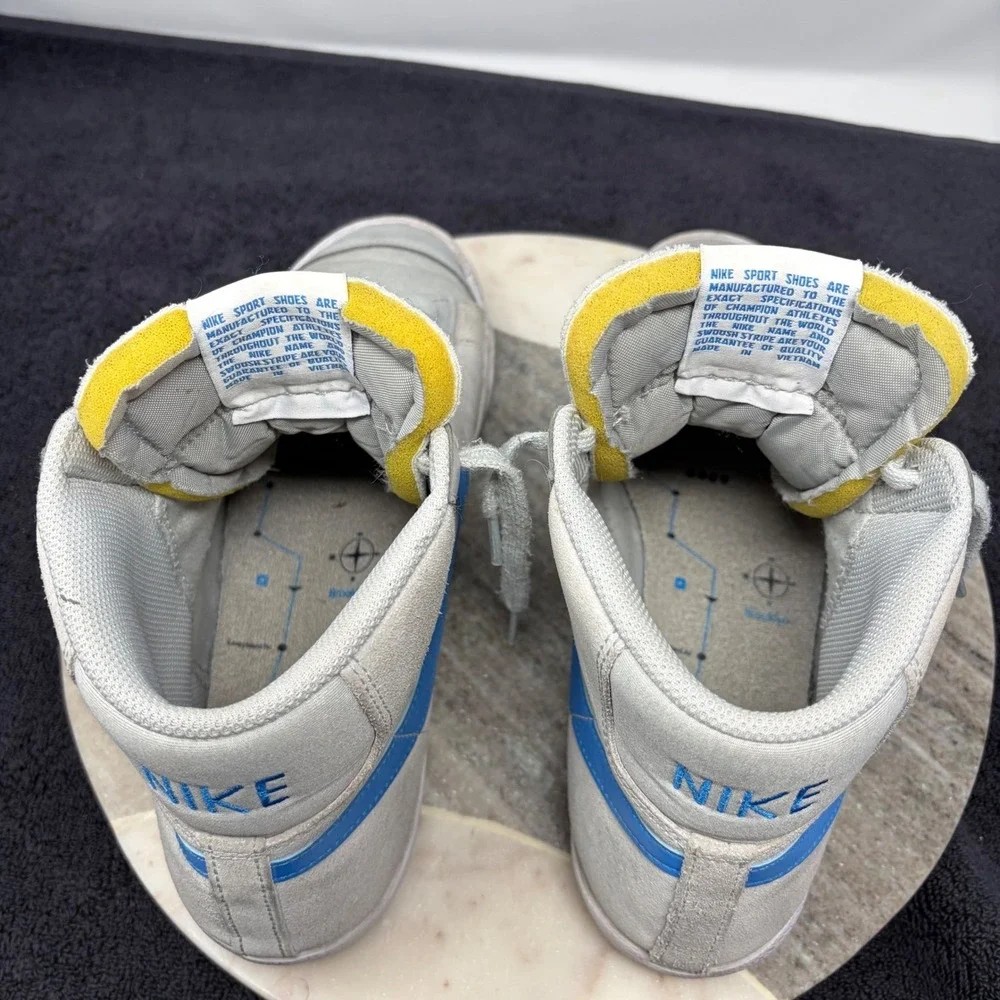 Nike Blazer Mid 77 Vintage‎ Grey Blue Basketball Shoes Mens Size 11